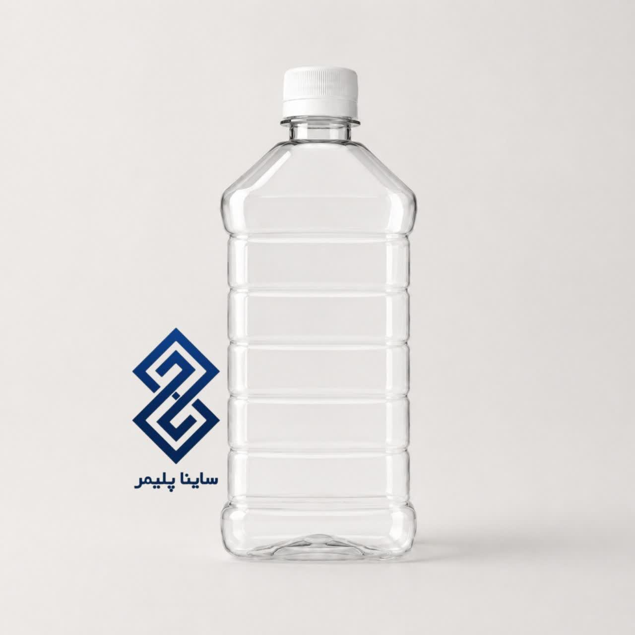 بطری پت ۶۰۰ کتابی خط دار شفاف
