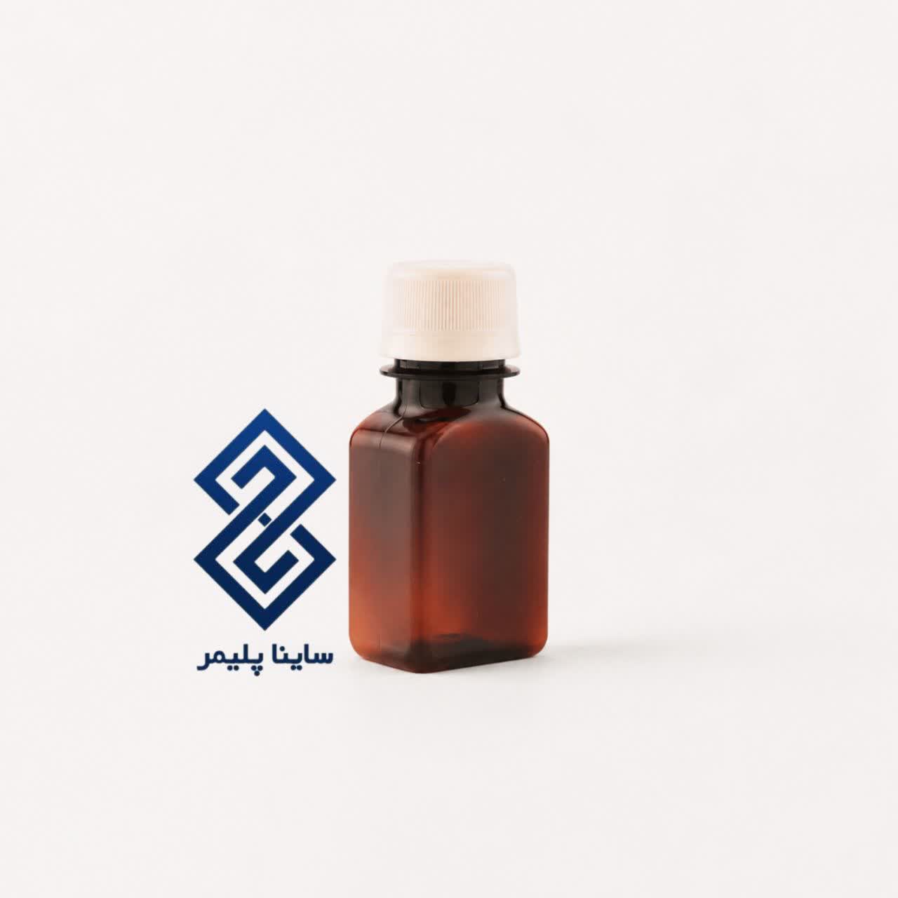 بطری پت 60 کتابی قهوه ای