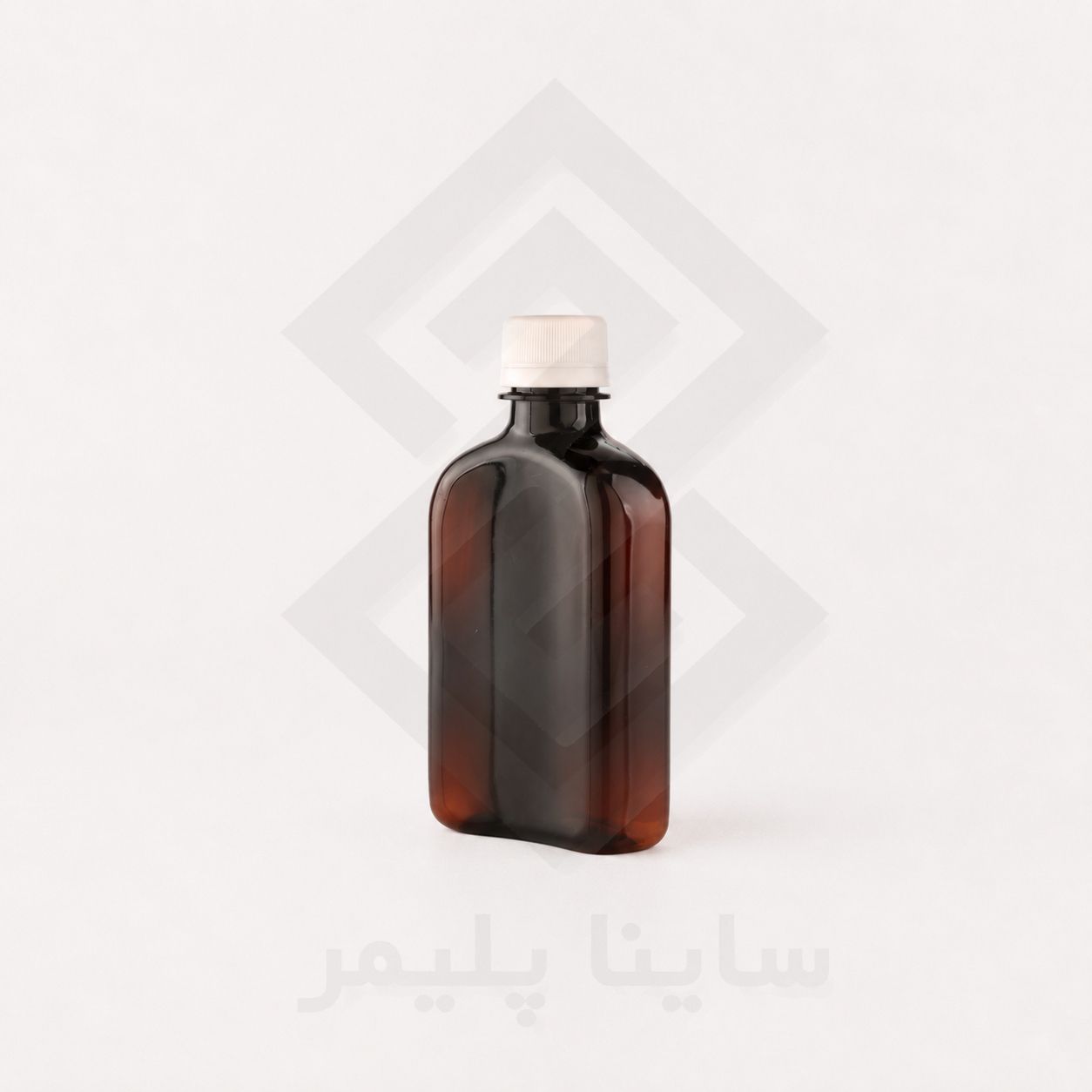 بطری پت 250 کتابی قهوه ای
