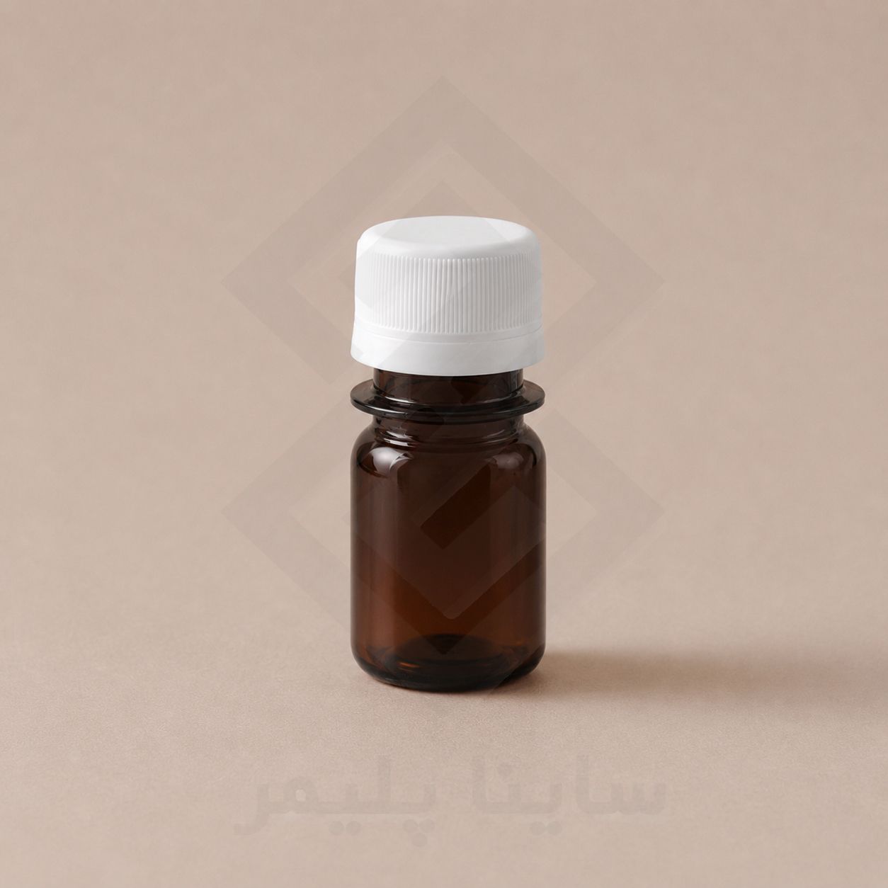 بطری پت ۳۰ گرد قهوه ای