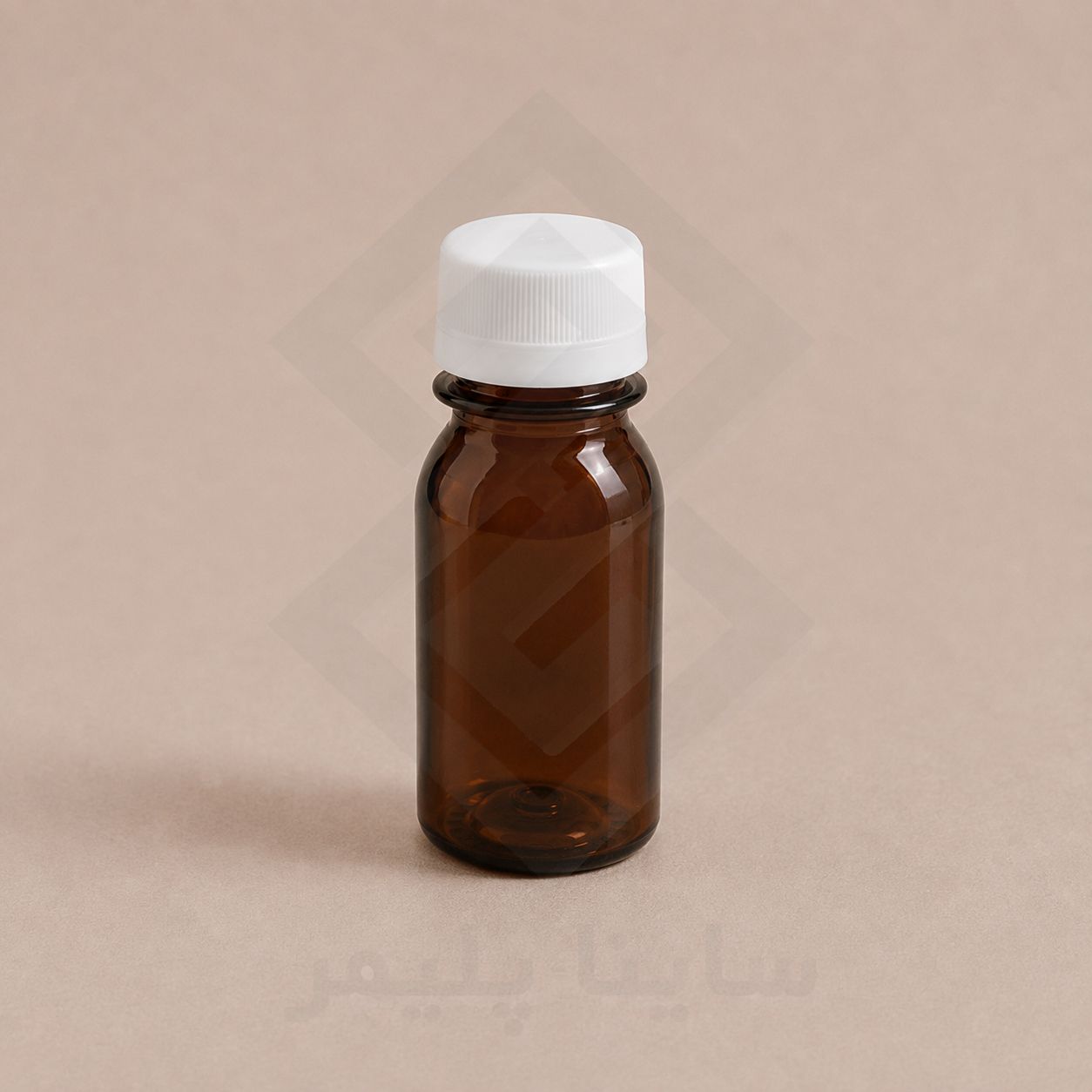 بطری پت 60 گرد قهوه ای