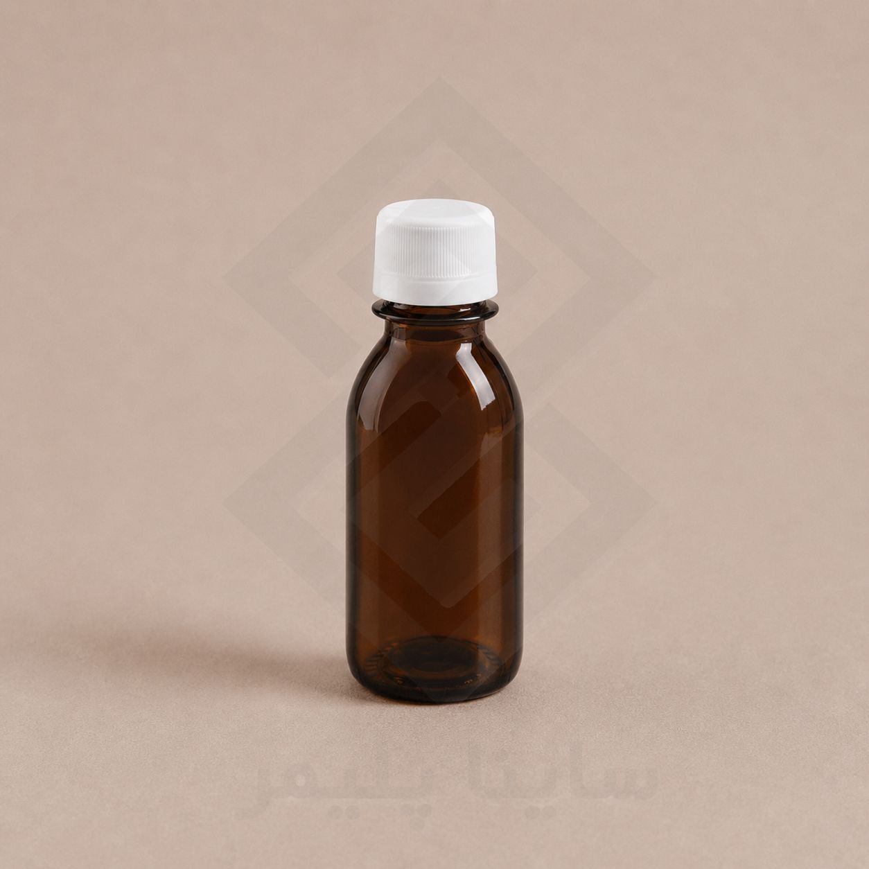 بطری پت 120 گرد قهوه ای