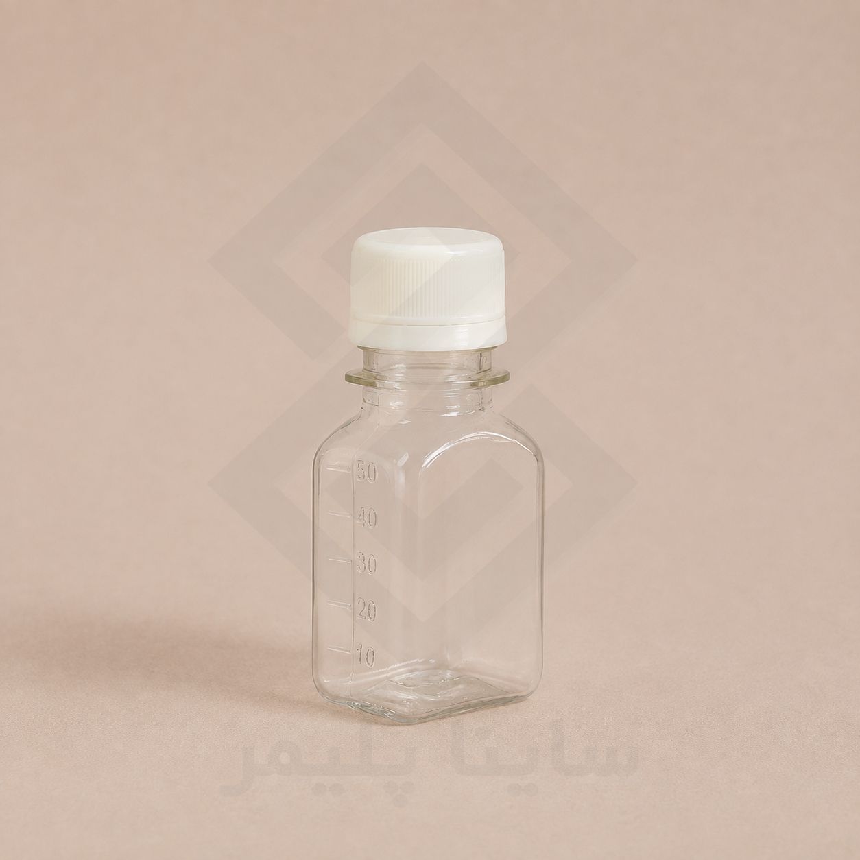 بطری پت ۶۰ کتابی شفاف مدرج