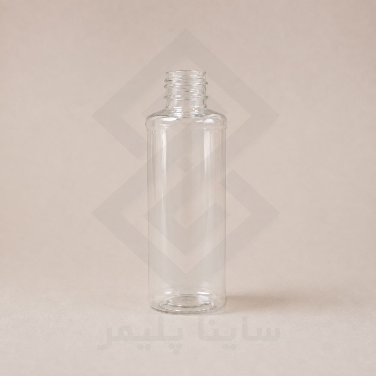 بطری پت ۱۲۰ شانه تخت لیبل خور شفاف